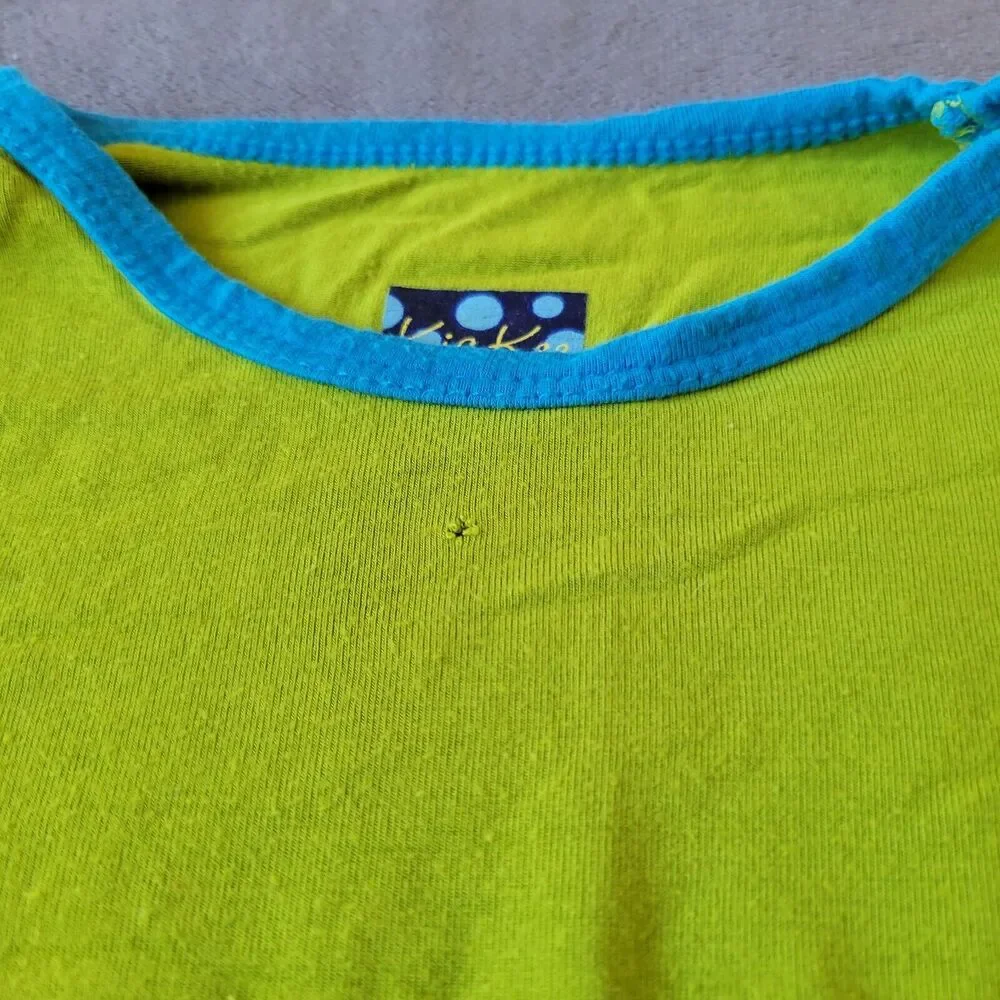 KicKee Outfit Boys 5 Set Blue Green‎ Pants Shirt Bamboo Hay Free Wagon Ride Bird